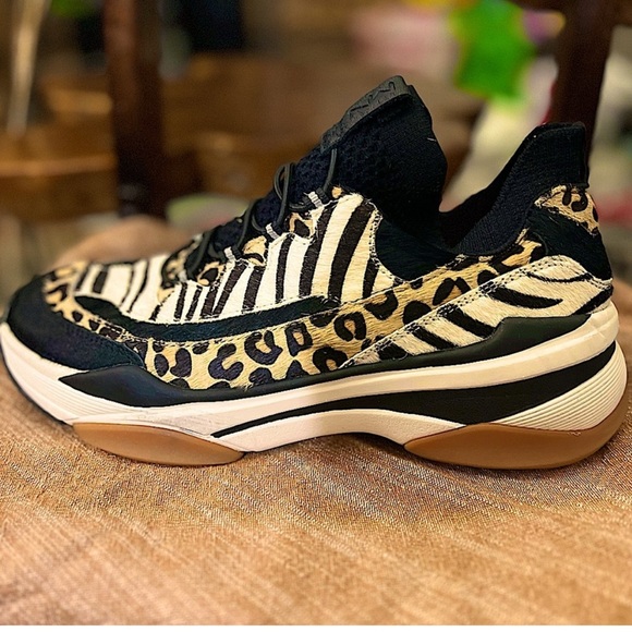 Mark Nason Mixed Fur Print Griller Sneaker - Picture 4 of 11